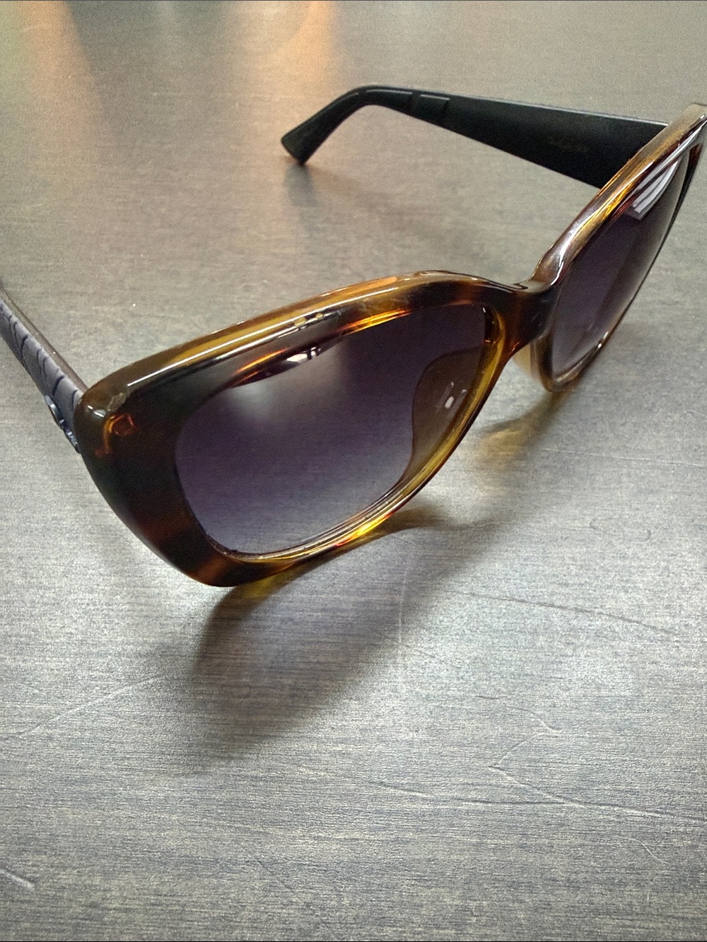 Dior Tortoiseshell Frame Sunglasses with Brown Gradient Lenses